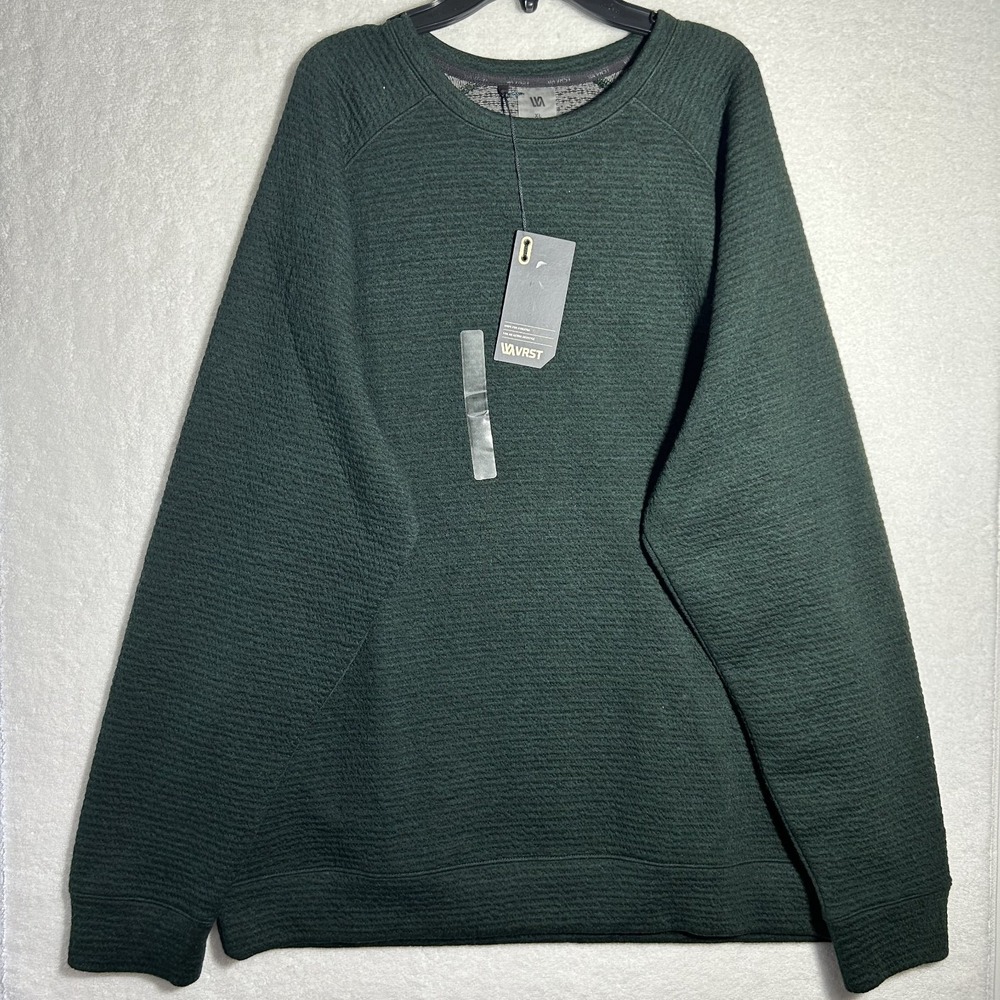 VRST Mens Size XL Green Recharge Lunar Crew Neck Pullover Sweatshirt